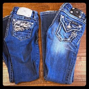 Lot of 2 miss me jeans youth 7